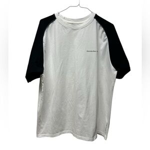Mercedes Benz black white short sleeve shirt size large